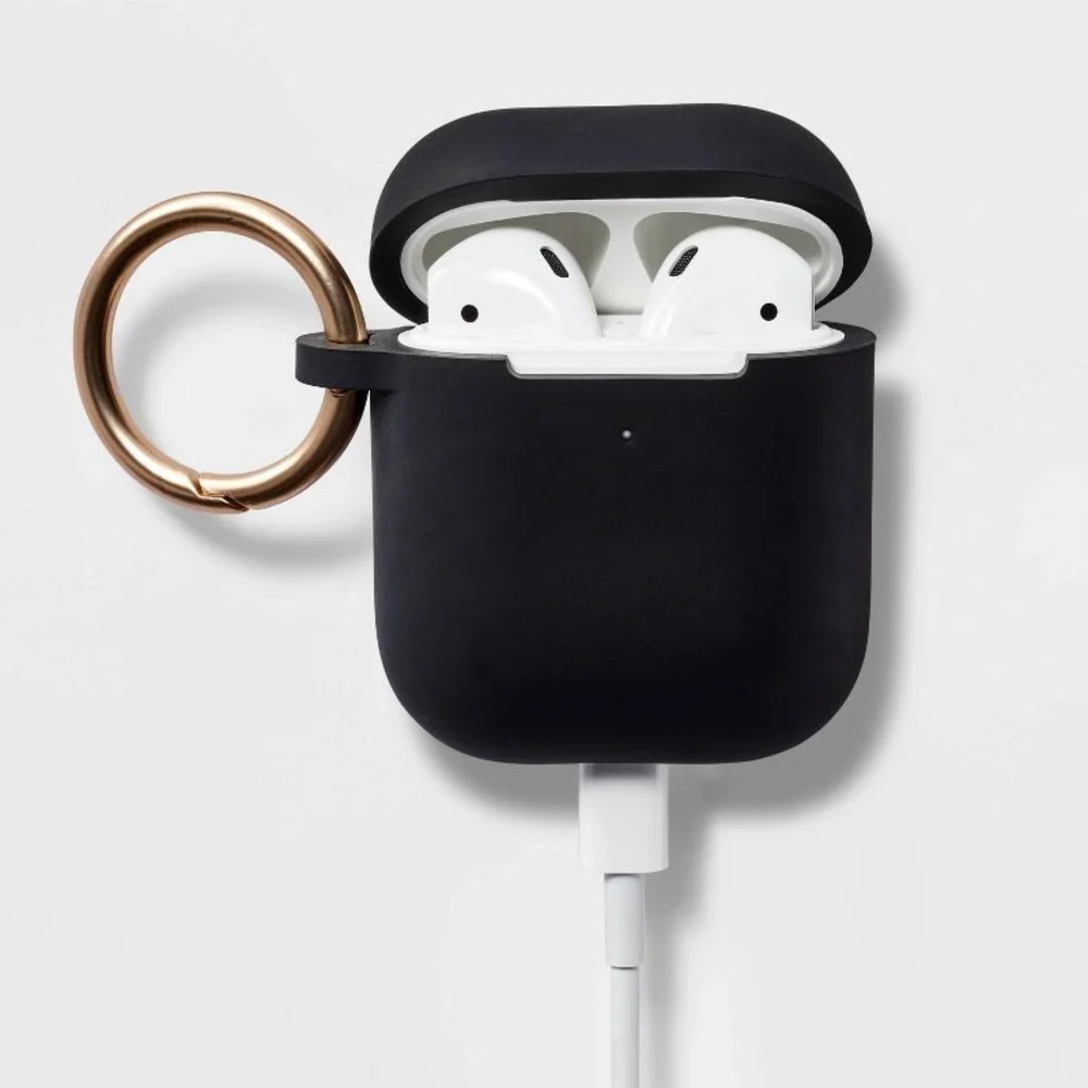 HeyDay Black AirPods Case Cover with Gold Ring – NWT